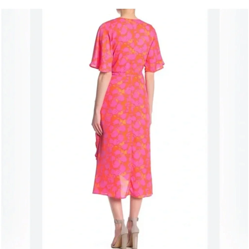 Nordstrom Bobeau Orna midi wrap dress - Picture 4 of 14